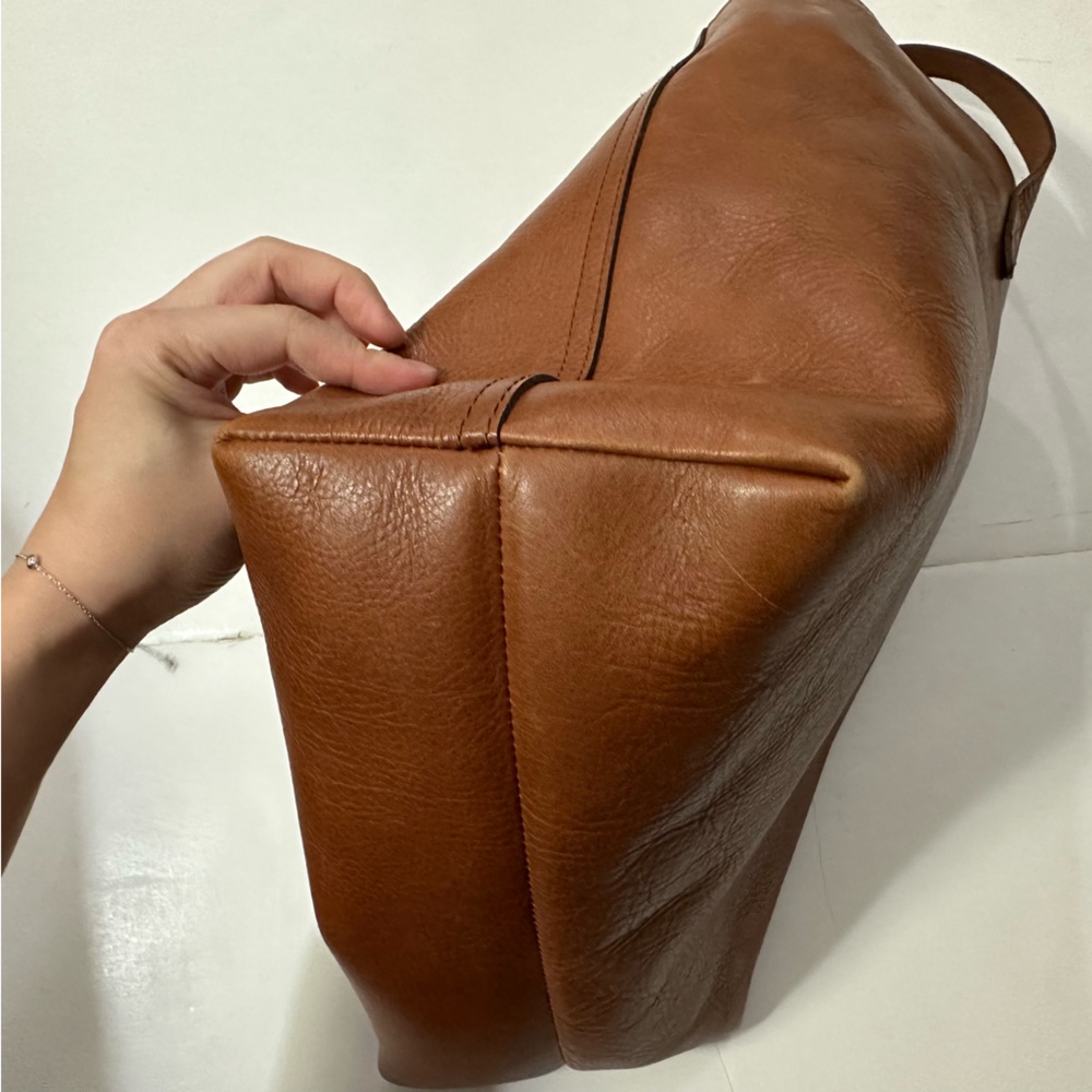 Madewell Leather Tote Bag (Brown) - Picture 4 of 8